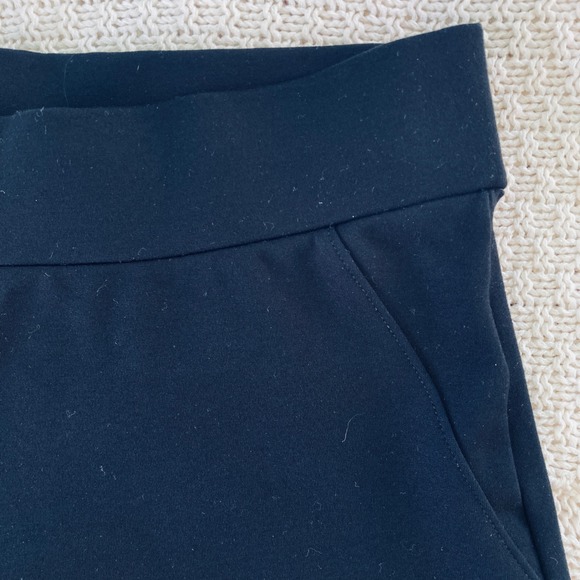 Quince Ultra-Stretch Ponte Wide Leg Pants Trousers Navy Office Work (Size M) - Picture 4 of 11